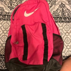 Pink nike backpack